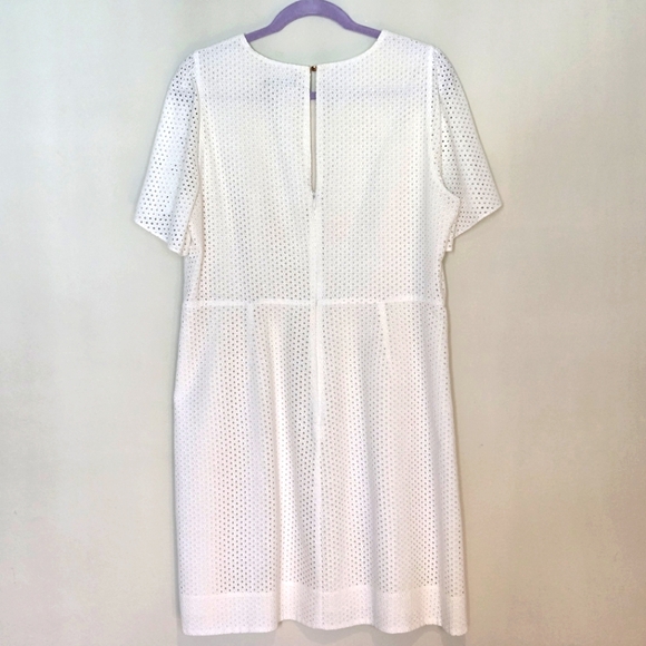 J. Crew White Eyelet Midi Dress - Picture 3 of 7